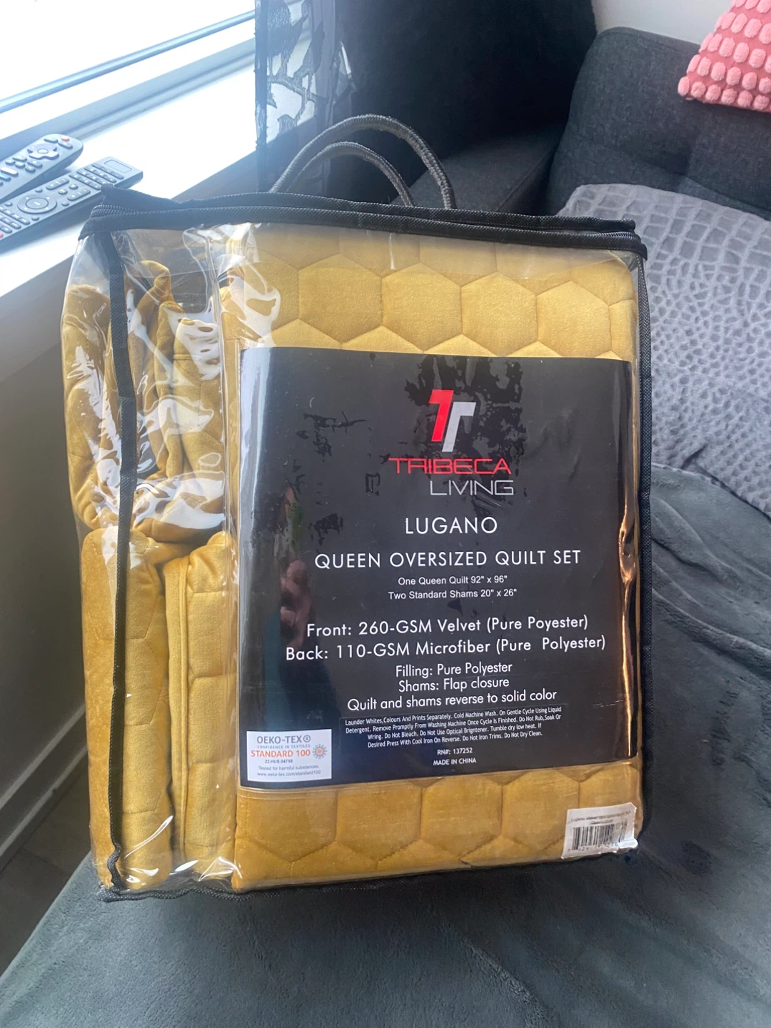 Tribeca Living Lugano Queen Oversized Quilt Set - photo 4