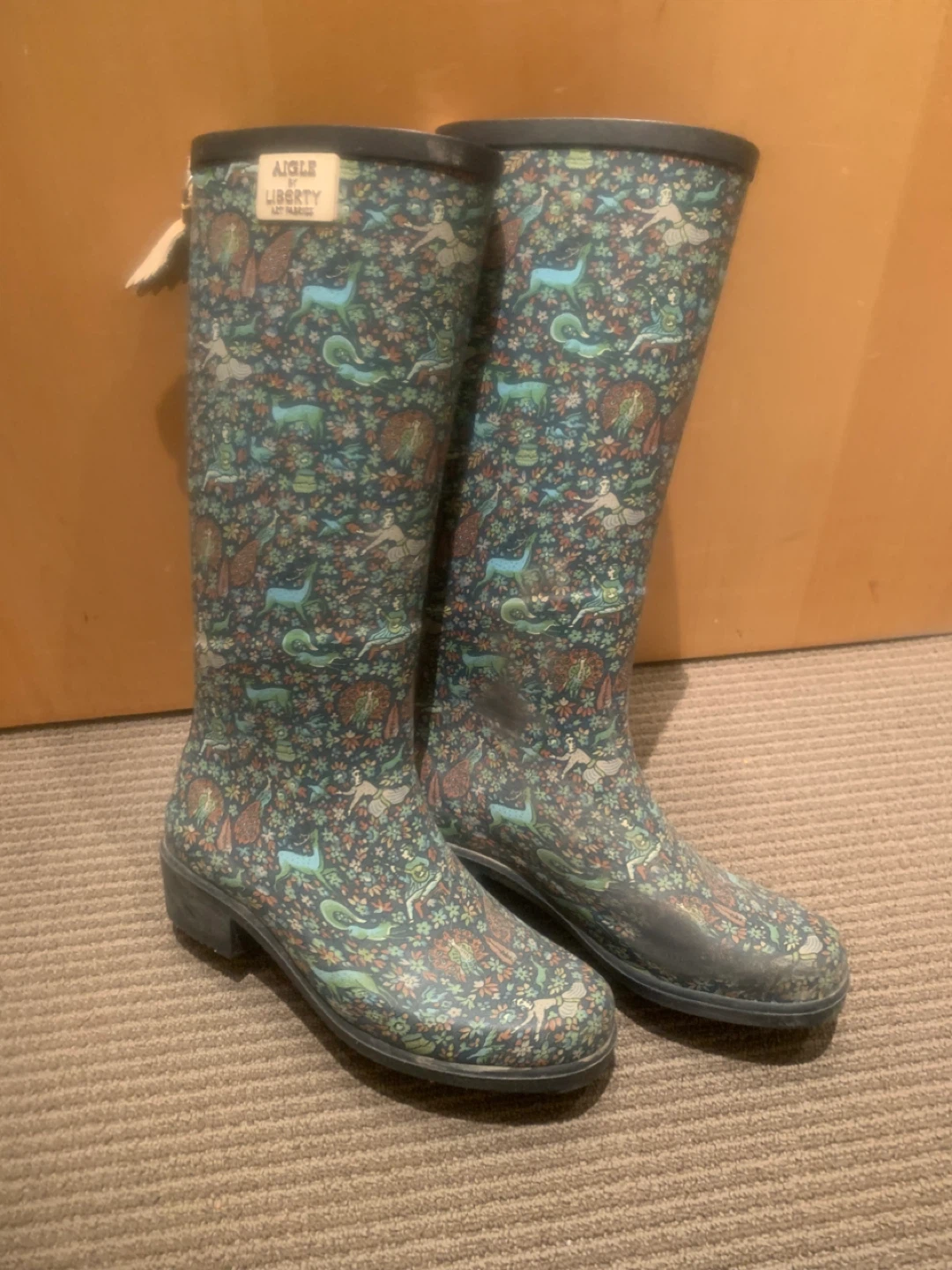 Aigle by Liberty Art Fabrics Rain Boots - women size 8 - photo 2