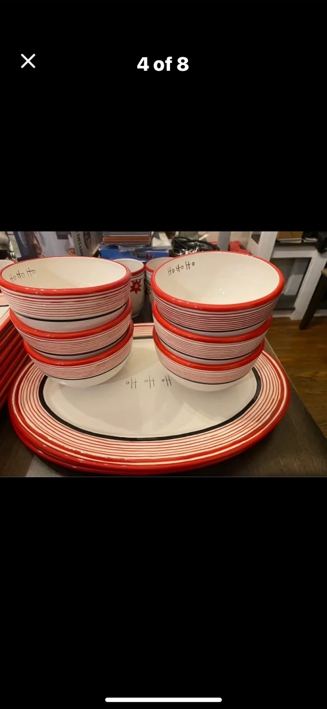 Christmas Snowman and Tree Dinnerware Set - photo 4
