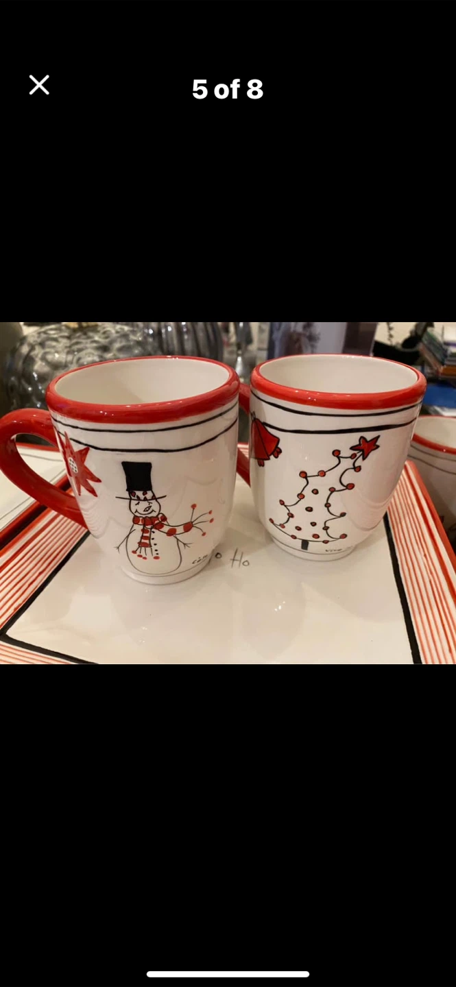 Christmas Snowman and Tree Dinnerware Set - photo 5