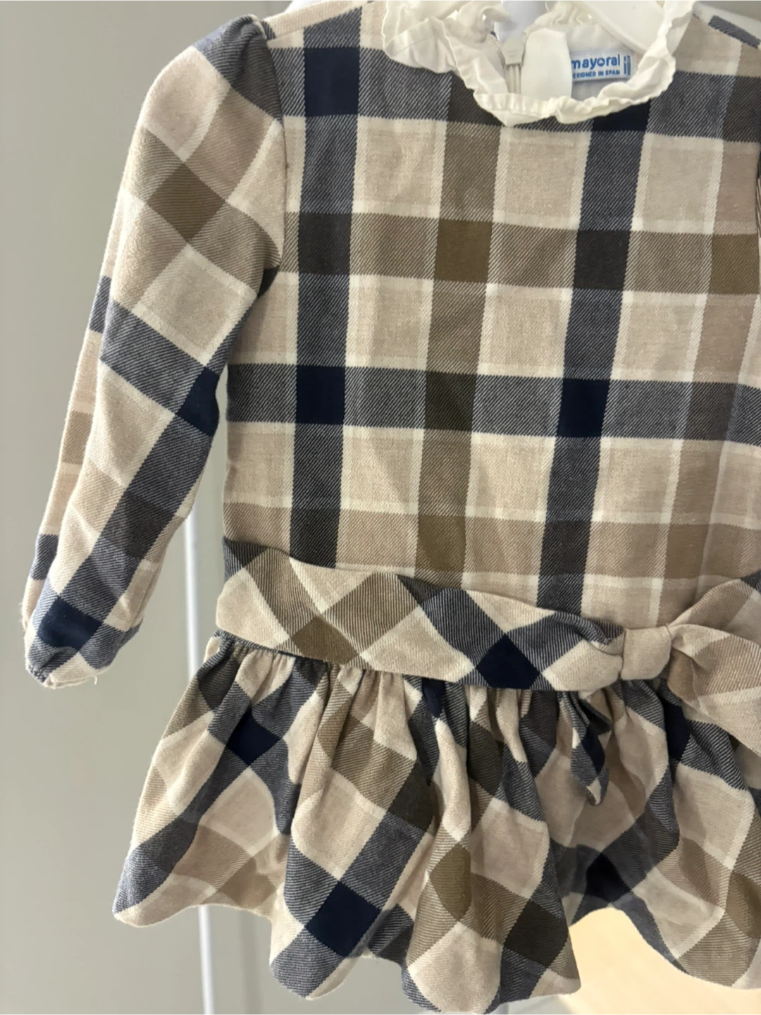 Robe à carreaux Mayoral pour bébé - photo 3