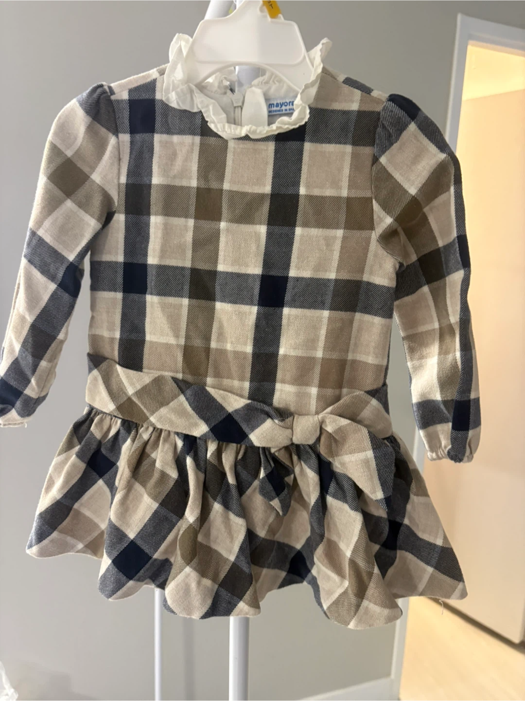 Robe à carreaux Mayoral pour bébé