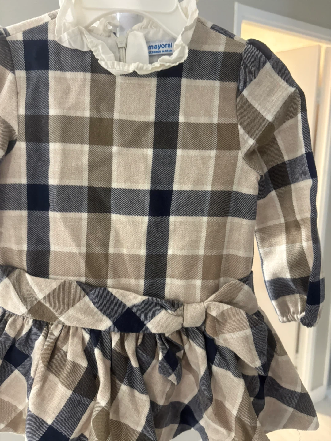Robe à carreaux Mayoral pour bébé - photo 4