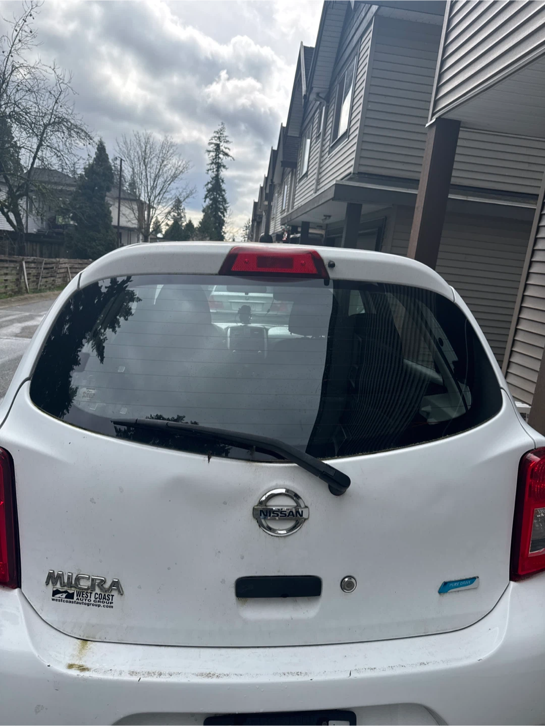 White Nissan Micra Hatchback 2015 Model - photo 3