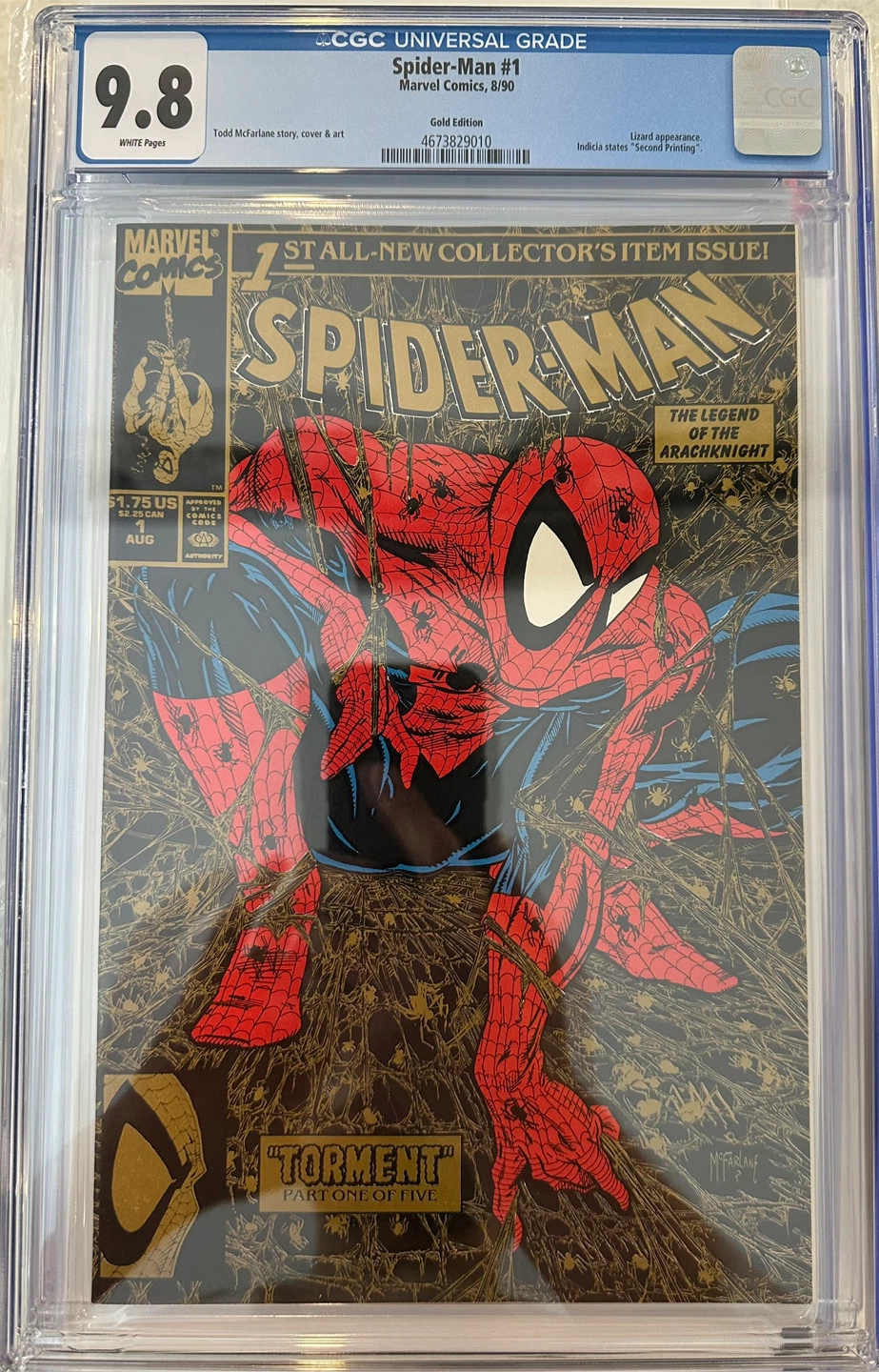 Spider-Man #1 Gold Edition Comic