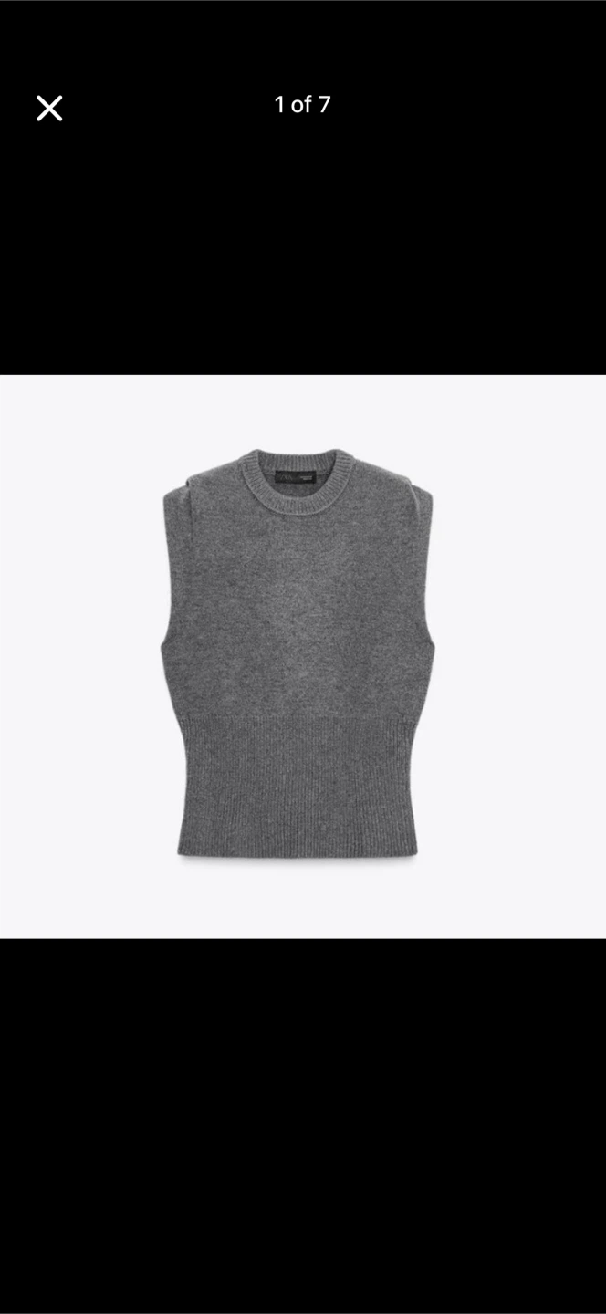 Zara Wool Blend Vest *Brand New With Tags*