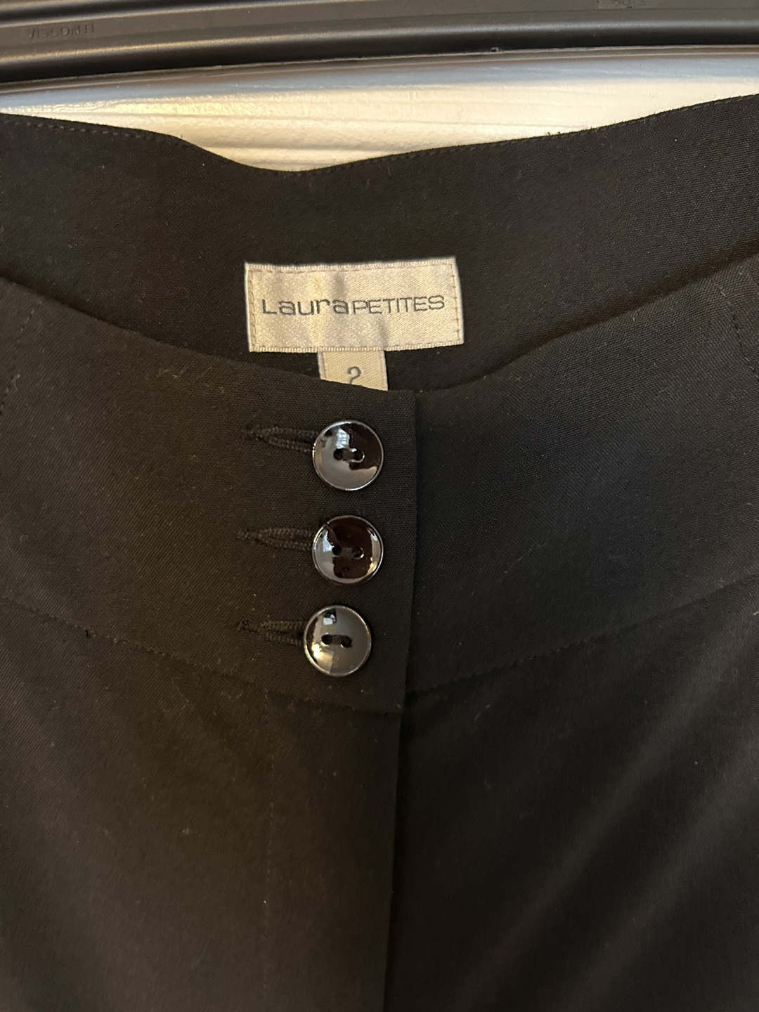 Laura Petites Black Dress Pants Size 2 - photo 2