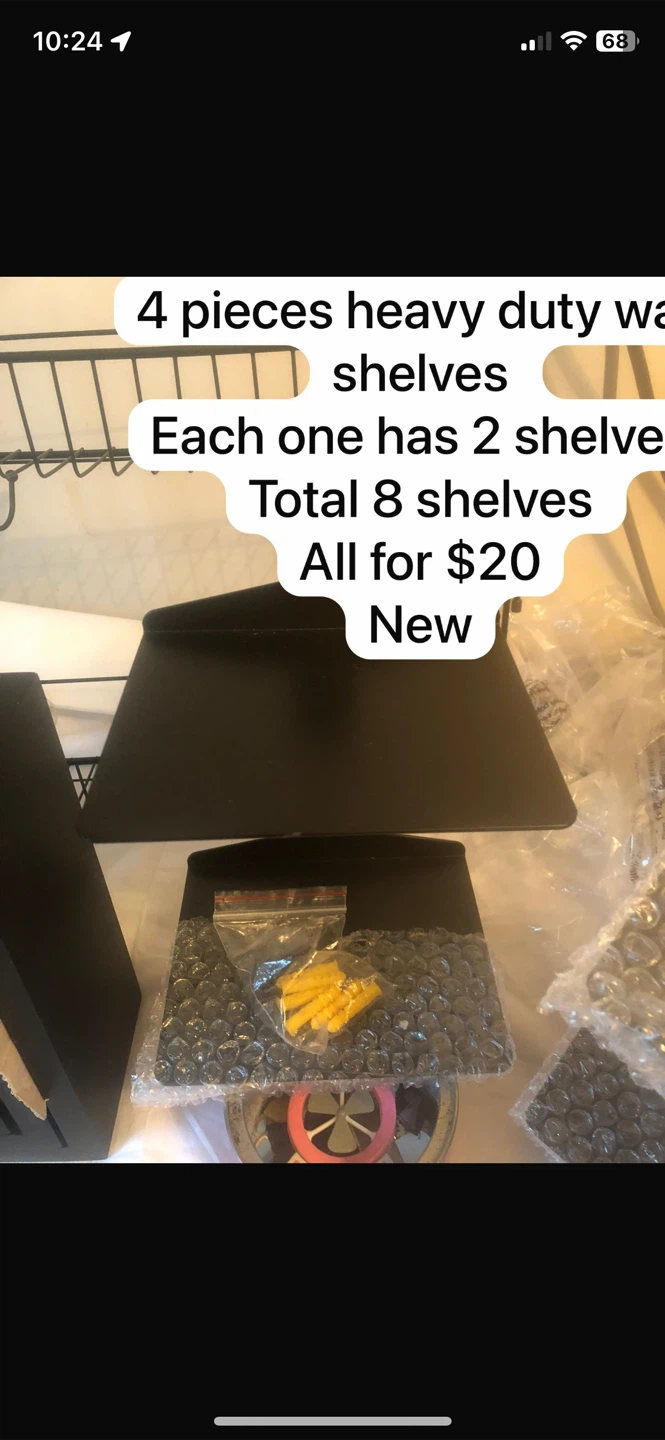 Black 5-Tier Wall Shelf Tower - photo 3