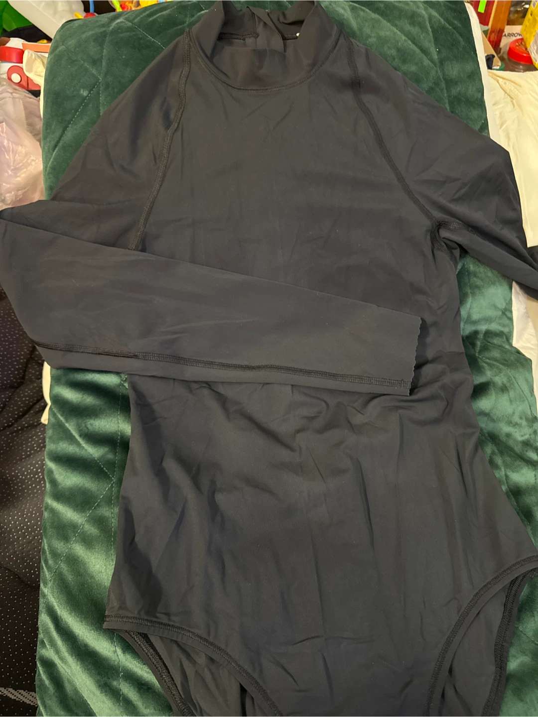 Lululemon Black Long Sleeve Rashguard Swimsuit