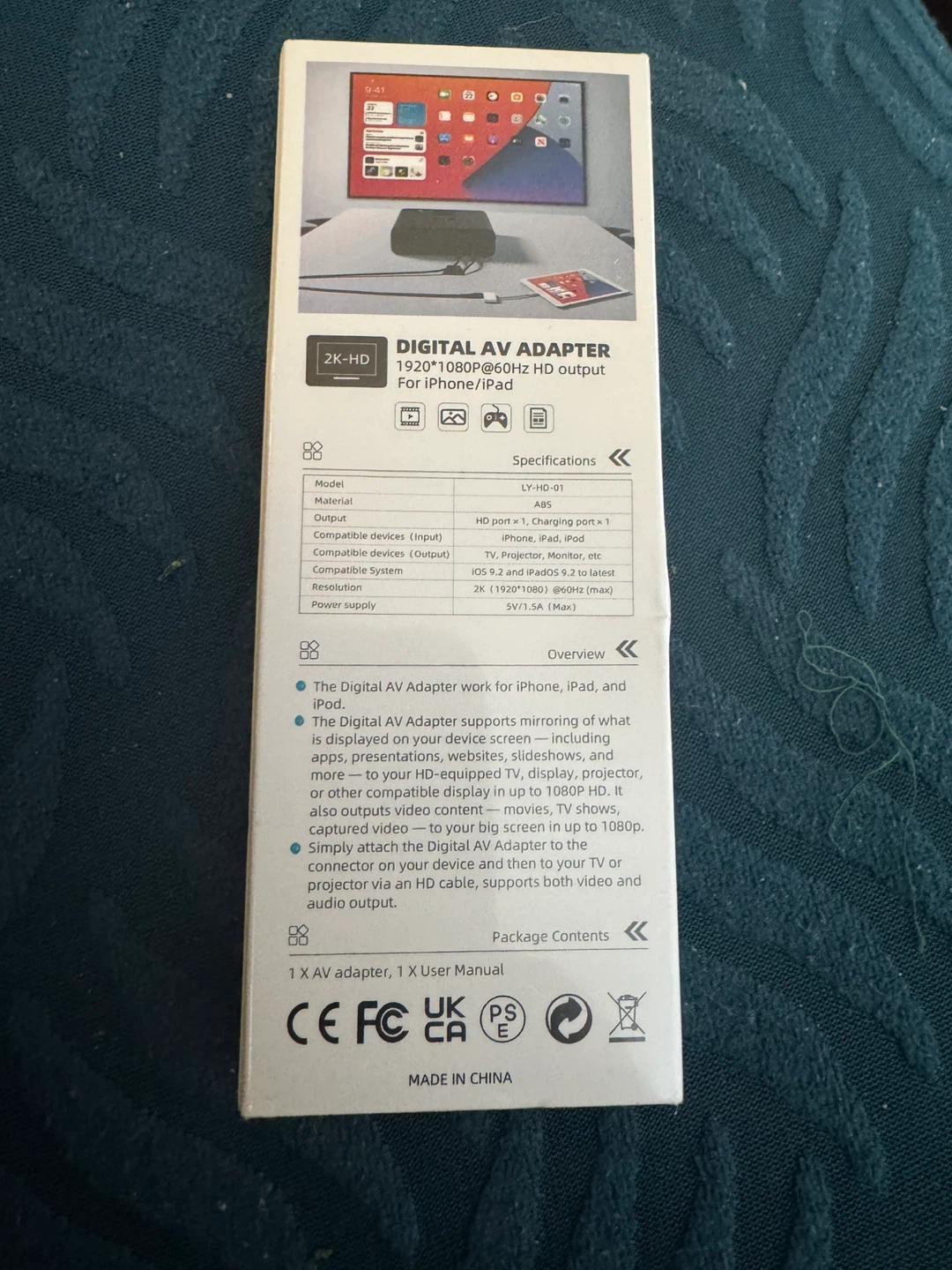 Digital AV Adapter 1920*1080@60Hz HD for iPhone/iPad - photo 2