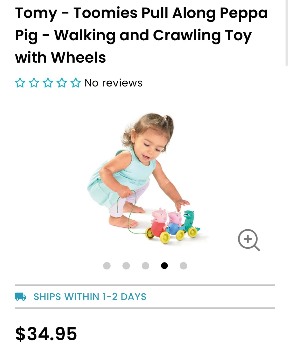 Tomy Toomies Pull-Along Peppa Pig Toy - photo 2