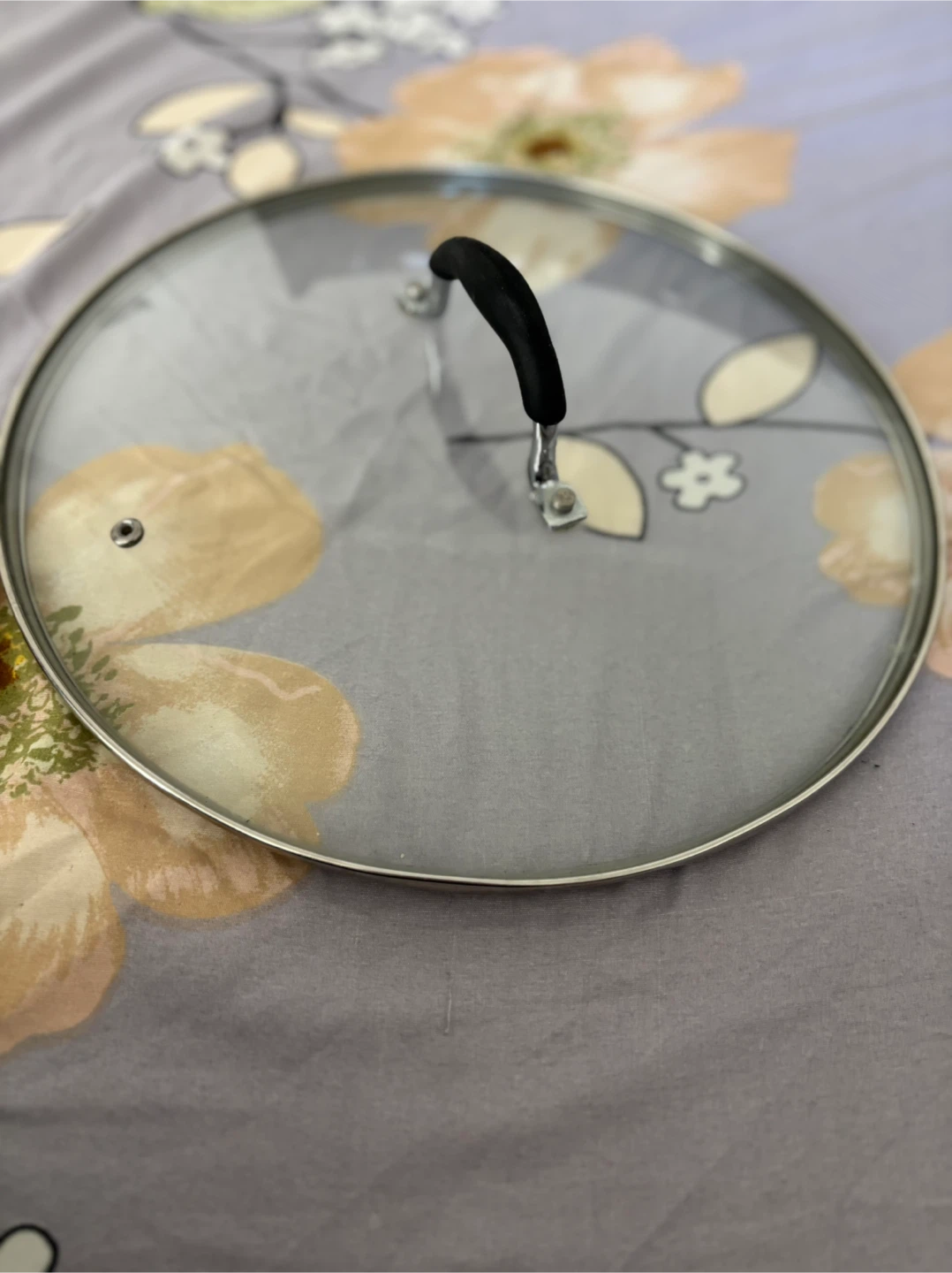Glass Pot Lids with Black Handle