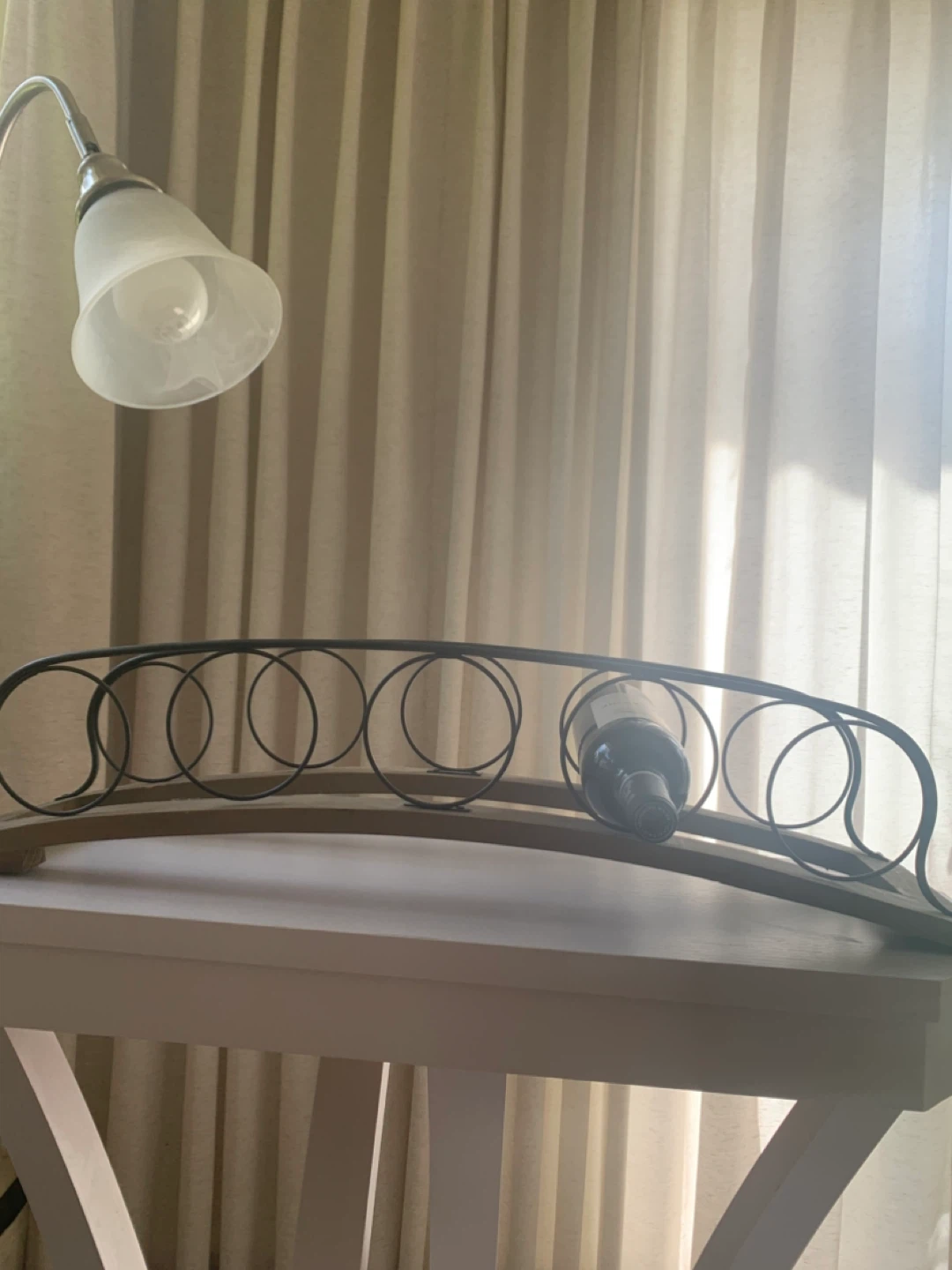 Metal and Wood Wine Rack - photo 2