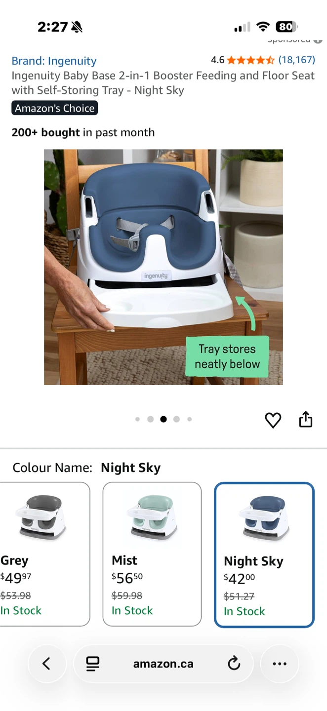 Ingenuity Baby Seat - Night Sky - photo 2