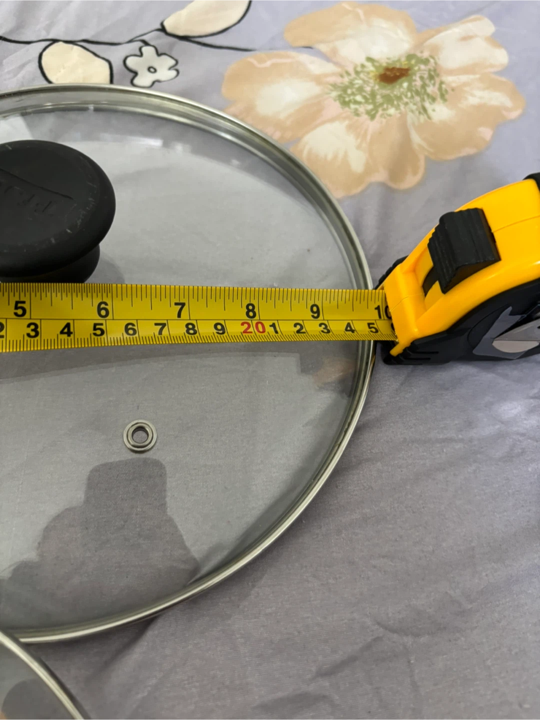 Glass Pot Lids with Black Knob