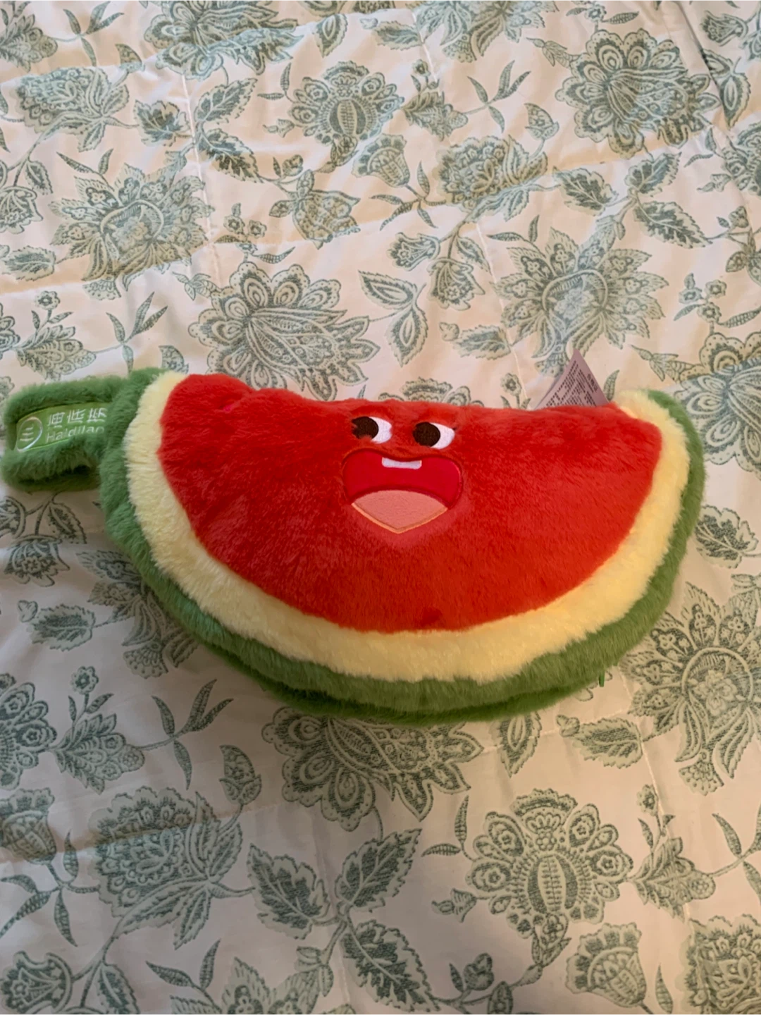 Plush Watermelon Slice Toy and working Blanket