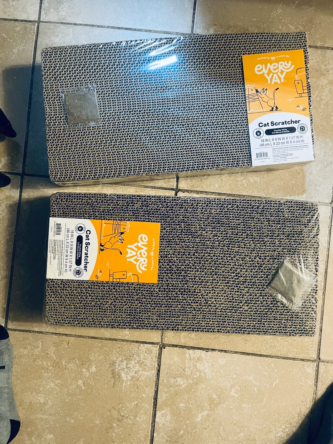 Every Yay Cat Scratcher Double-Wide Cardboard Refill (2 Pack)