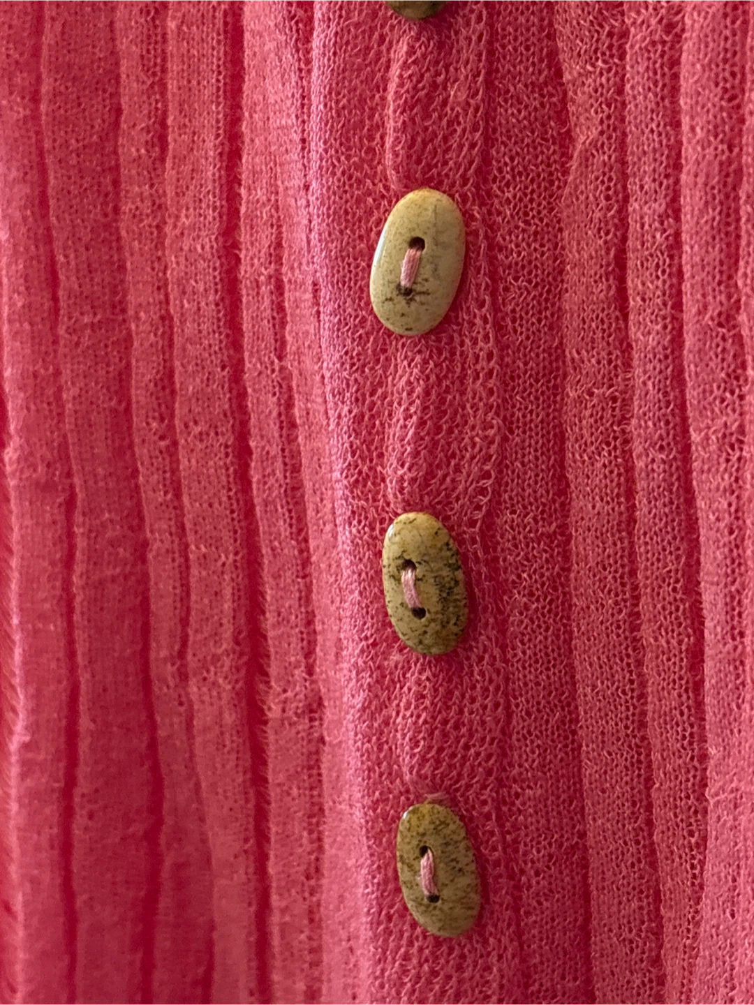 CULT GAIA Pink Ribbed Button-Up Cardigan Dress - photo 5