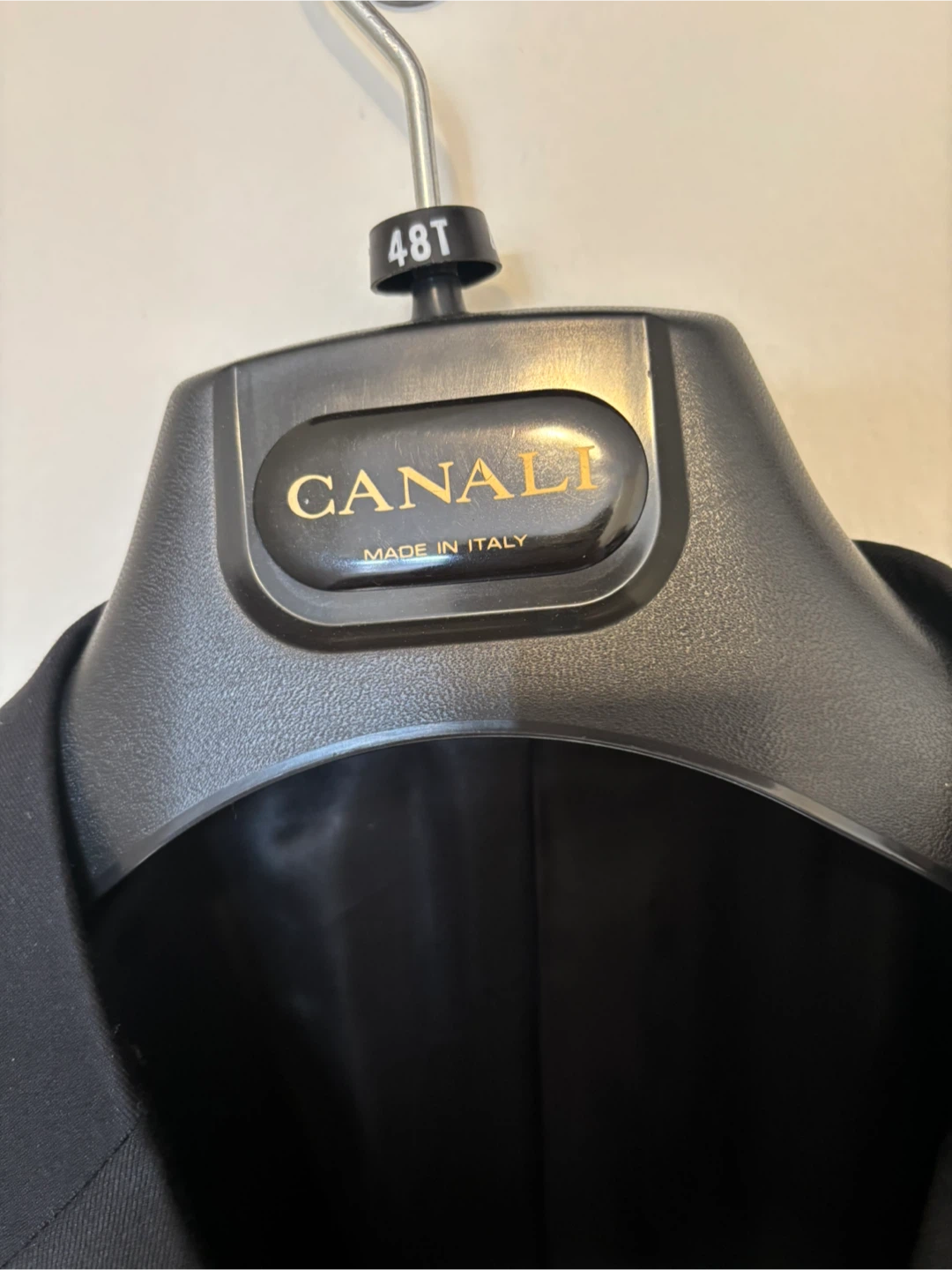 Canali Black 100% Wool Suit Jacket - Size L - photo 2