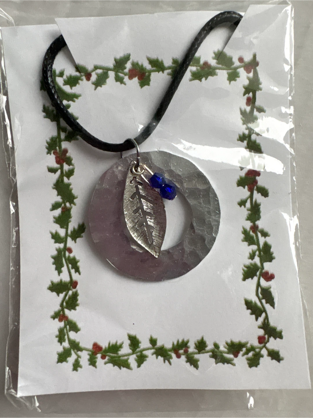 🥕Handmade Tribal Face Pendant Necklace with Round Charm - photo 4