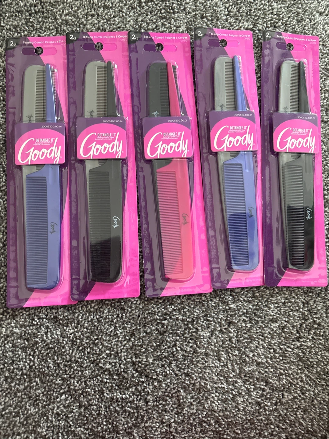 Goody Teasing Combs - 2 Pack (5 Packs Total)