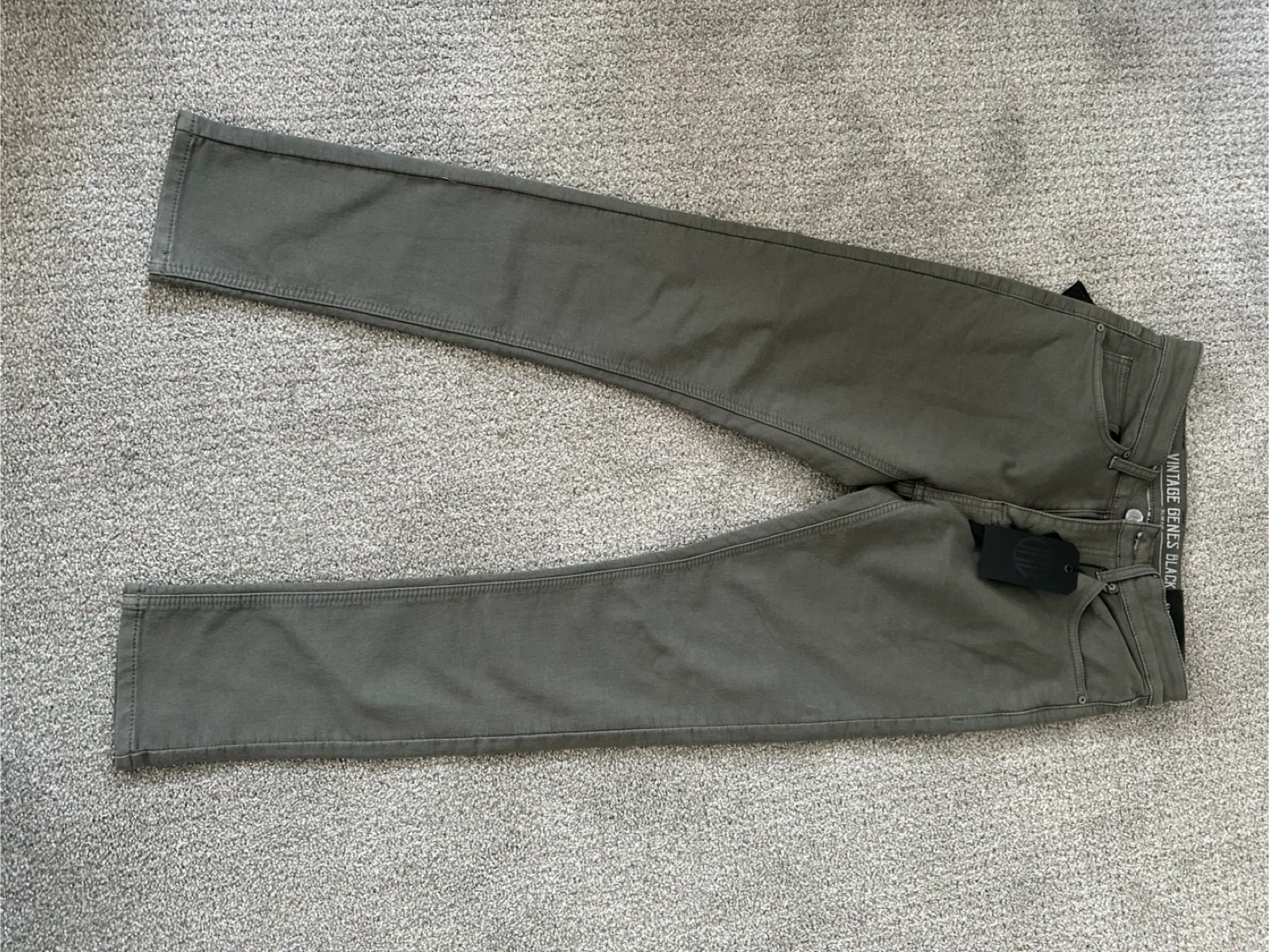Vintage Genes Black Slim Fit Pants 28W x 30L - photo 3