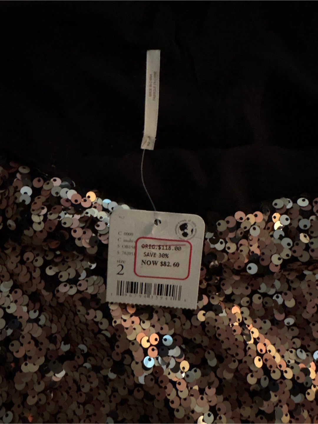 Free People Sequin Mini Skirt Size 2 - photo 4
