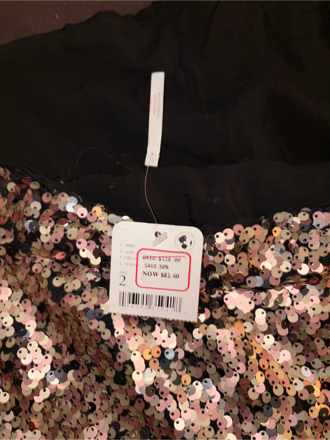 Free People Sequin Mini Skirt Size 2 - photo 3