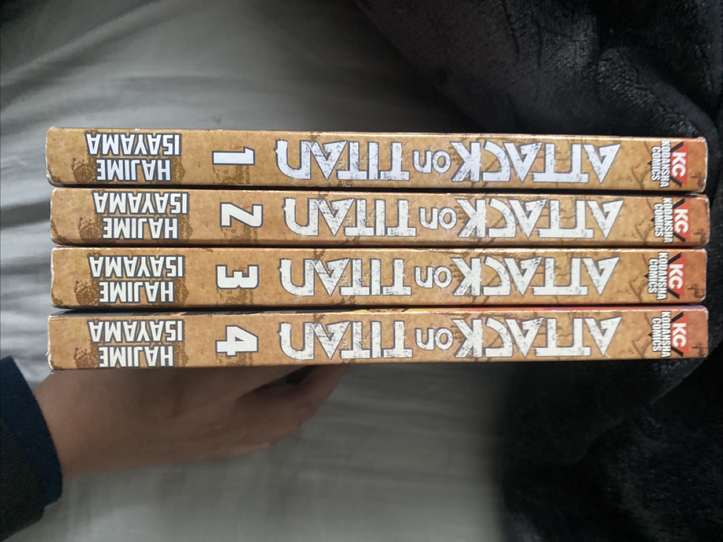 Attack on Titan Manga Volumes 1-4