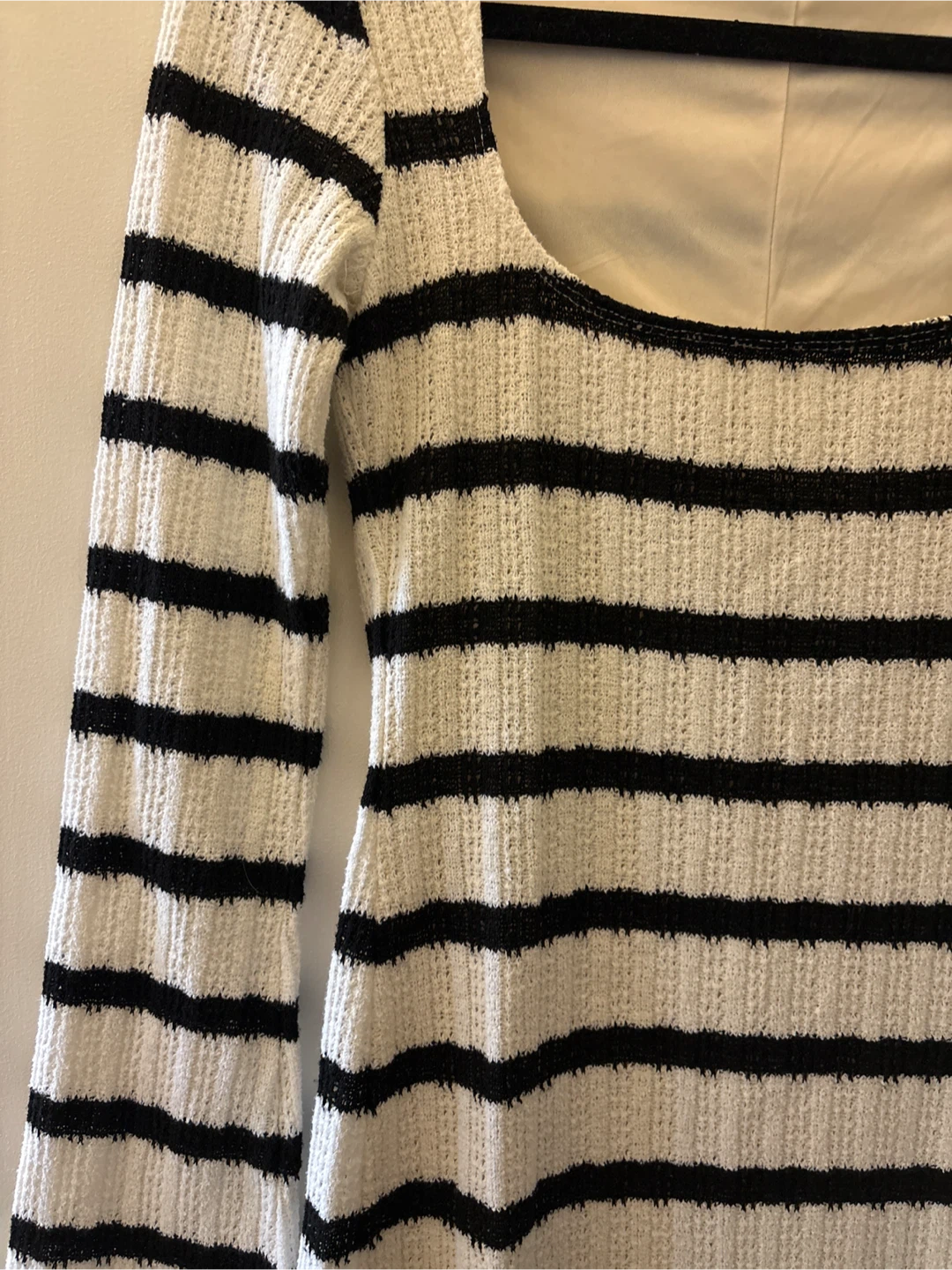 Dynamite Black and White Striped Dress - Size M - photo 2