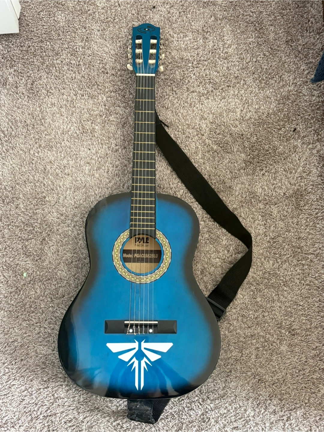PYLE Classical Guitar Blue