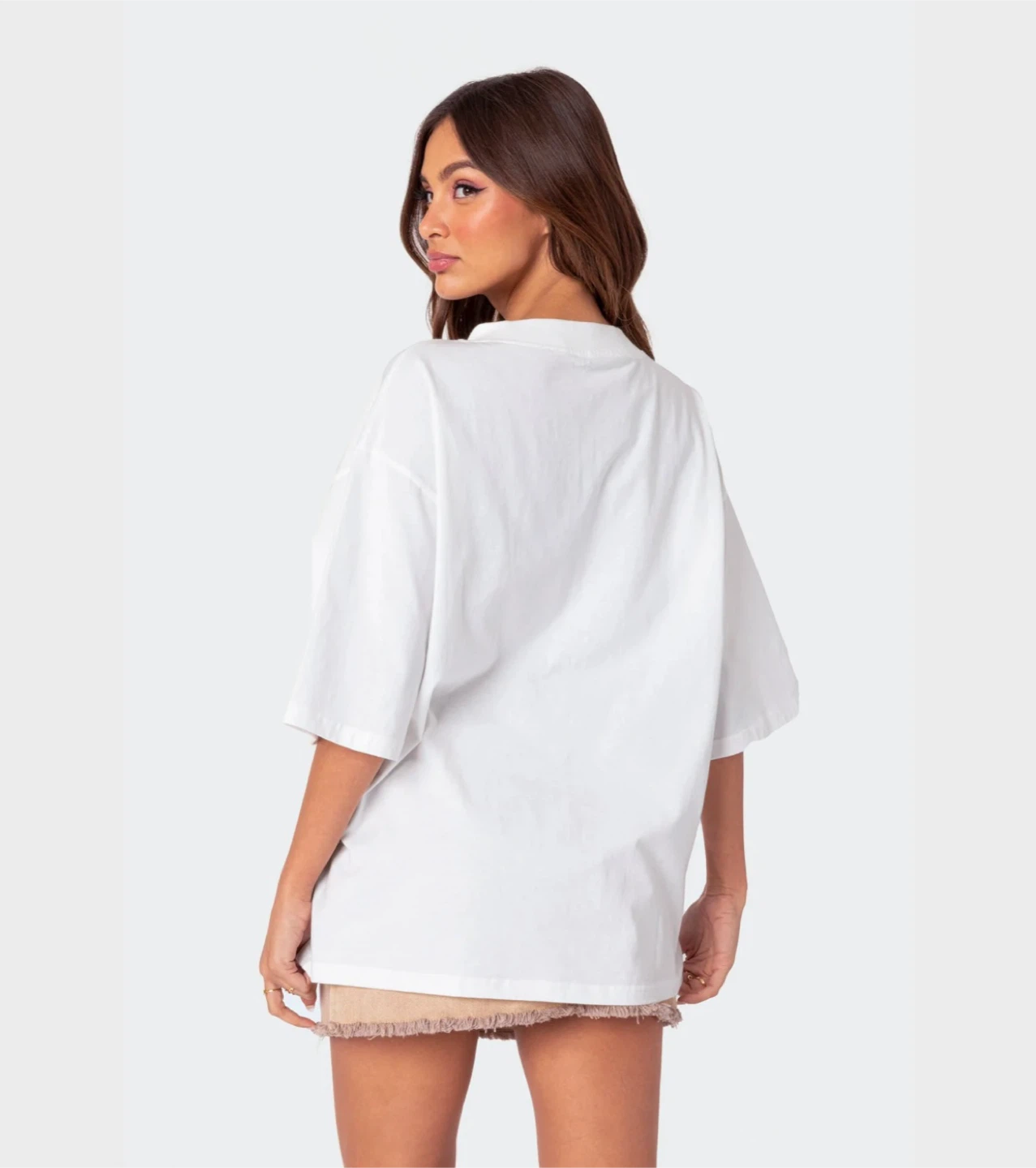Edikted Oversized White ‘76’ T-shirt - M - photo 5