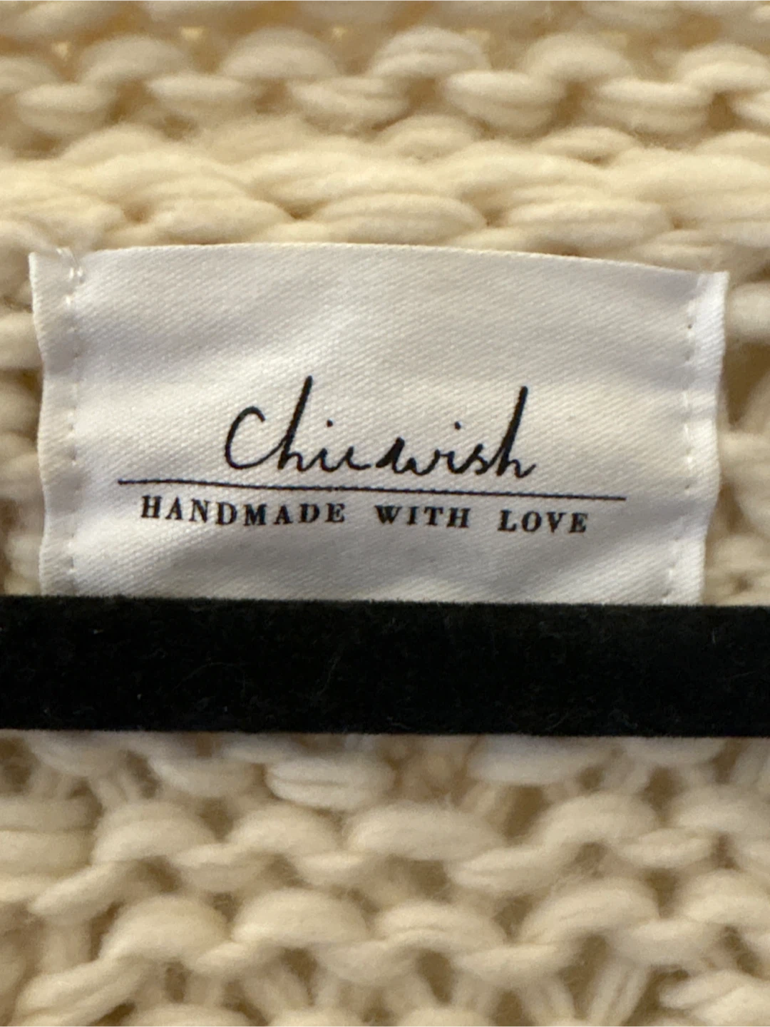 Chicwish Cream Cable Knit Bobble Cardigan - photo 3