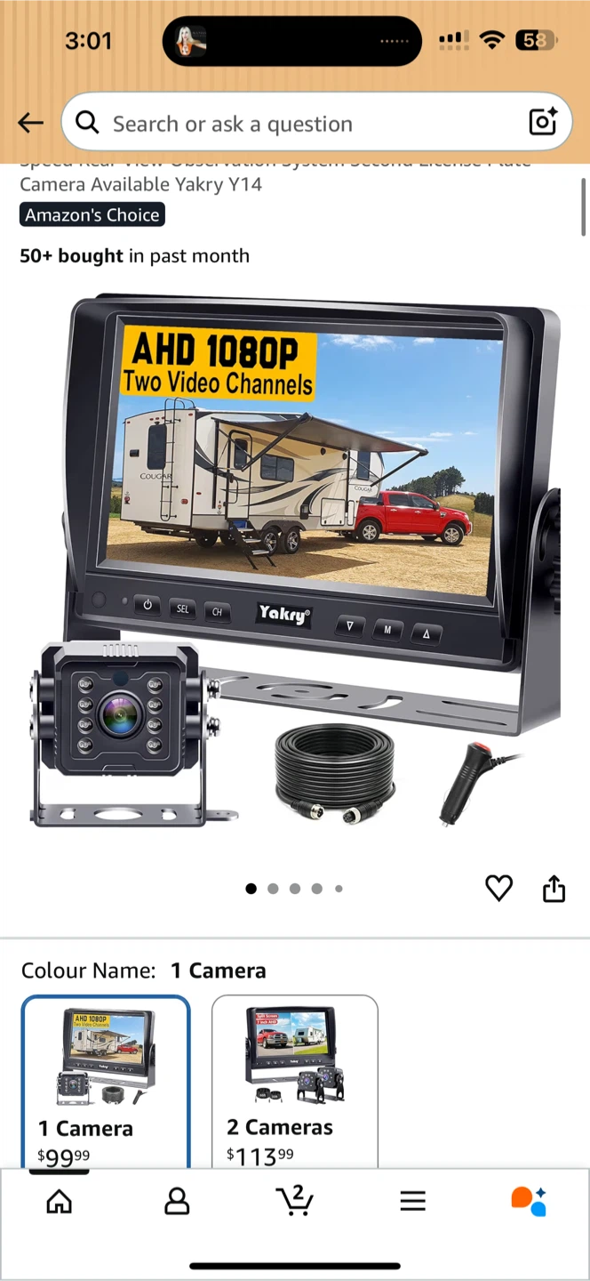 Yakry 7 Inch Wired Backup Camera & Monitor Kit - photo 4