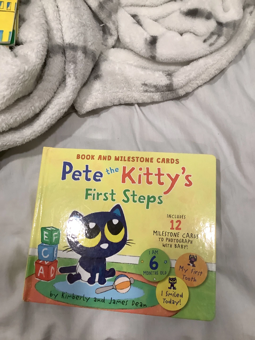 Pete the Kitty's First Steps Book and Milestone Cards