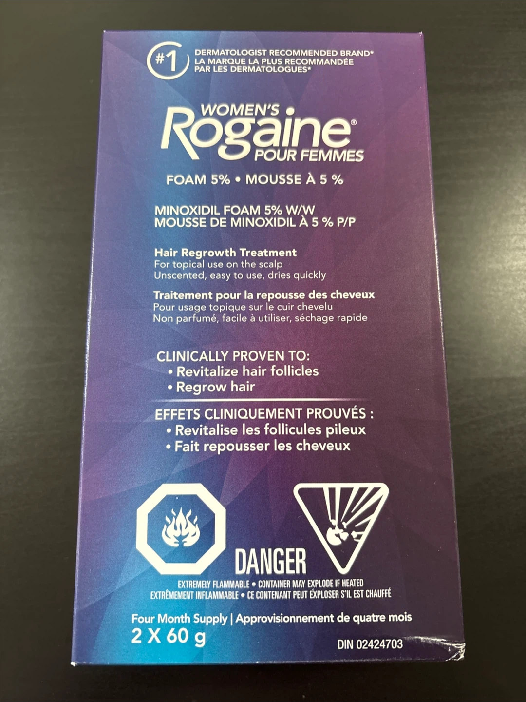 Women's Rogaine Foam 5% Minoxidil Hair Regrowth Treatment