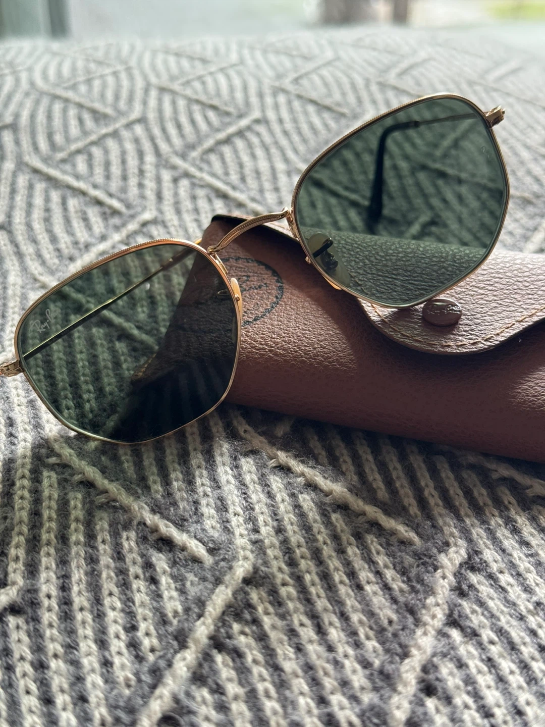Hexagonal flat lenses sunglasses - photo 5