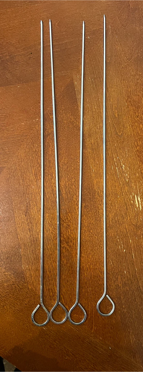 Set of 4 Metal Skewers