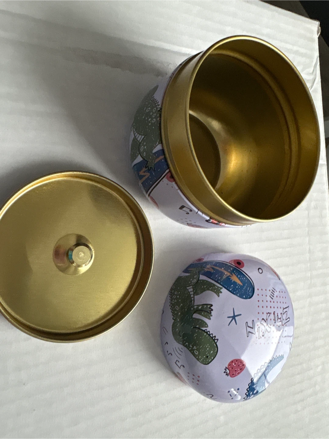 Decorative Dinosaur Tin Box with Lid - photo 3