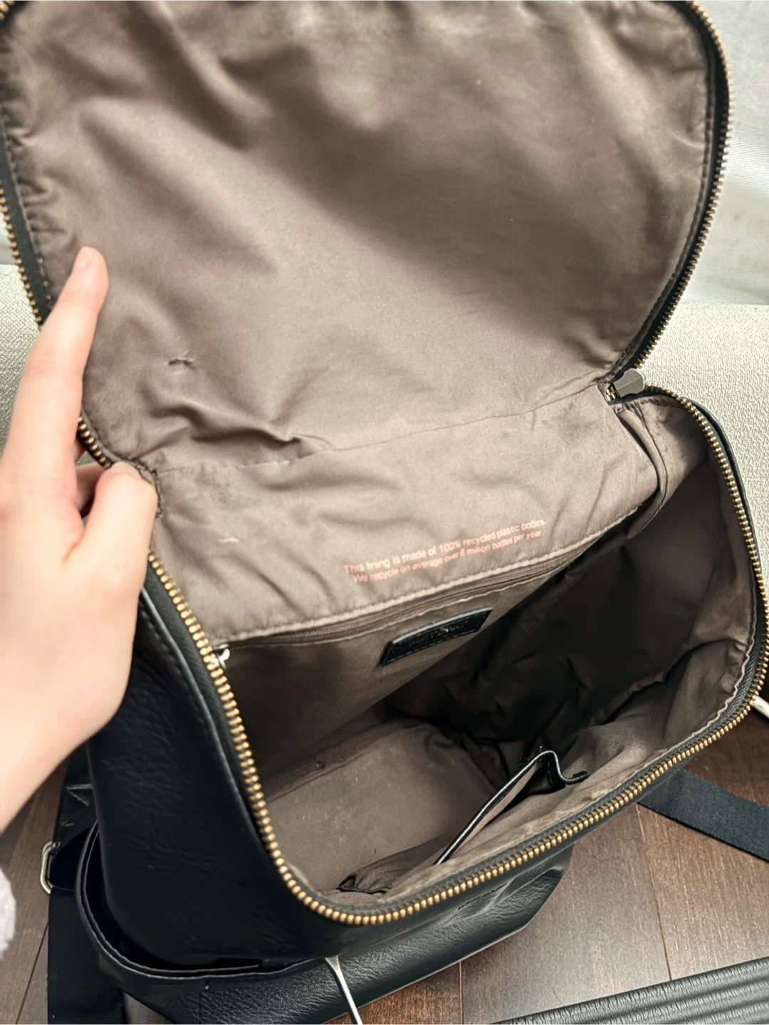 Matt & Nat Black Faux Leather Backpack - photo 3
