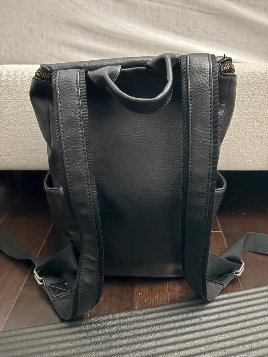 Matt & Nat Black Faux Leather Backpack - photo 2