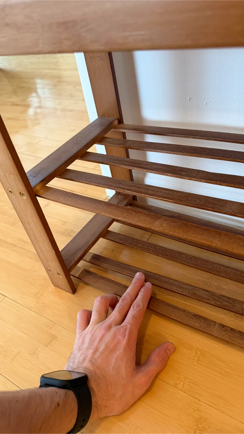 Wooden Shoe Rack Bench - photo 3