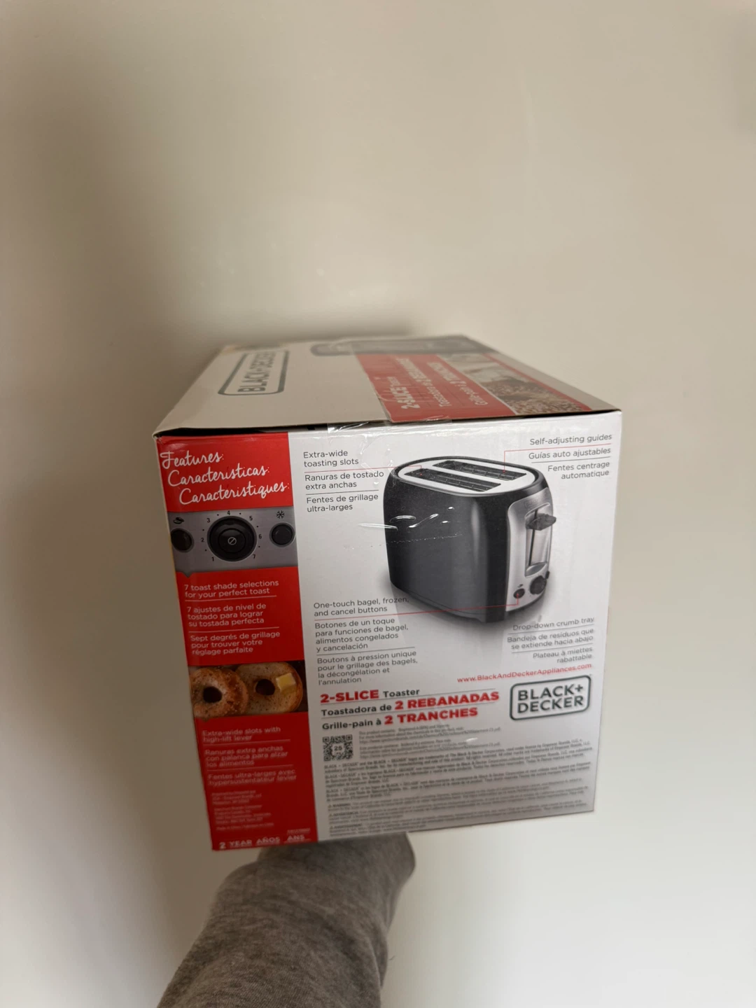 Black+Decker 2-Slice Toaster with Extra-Wide Slots - photo 2