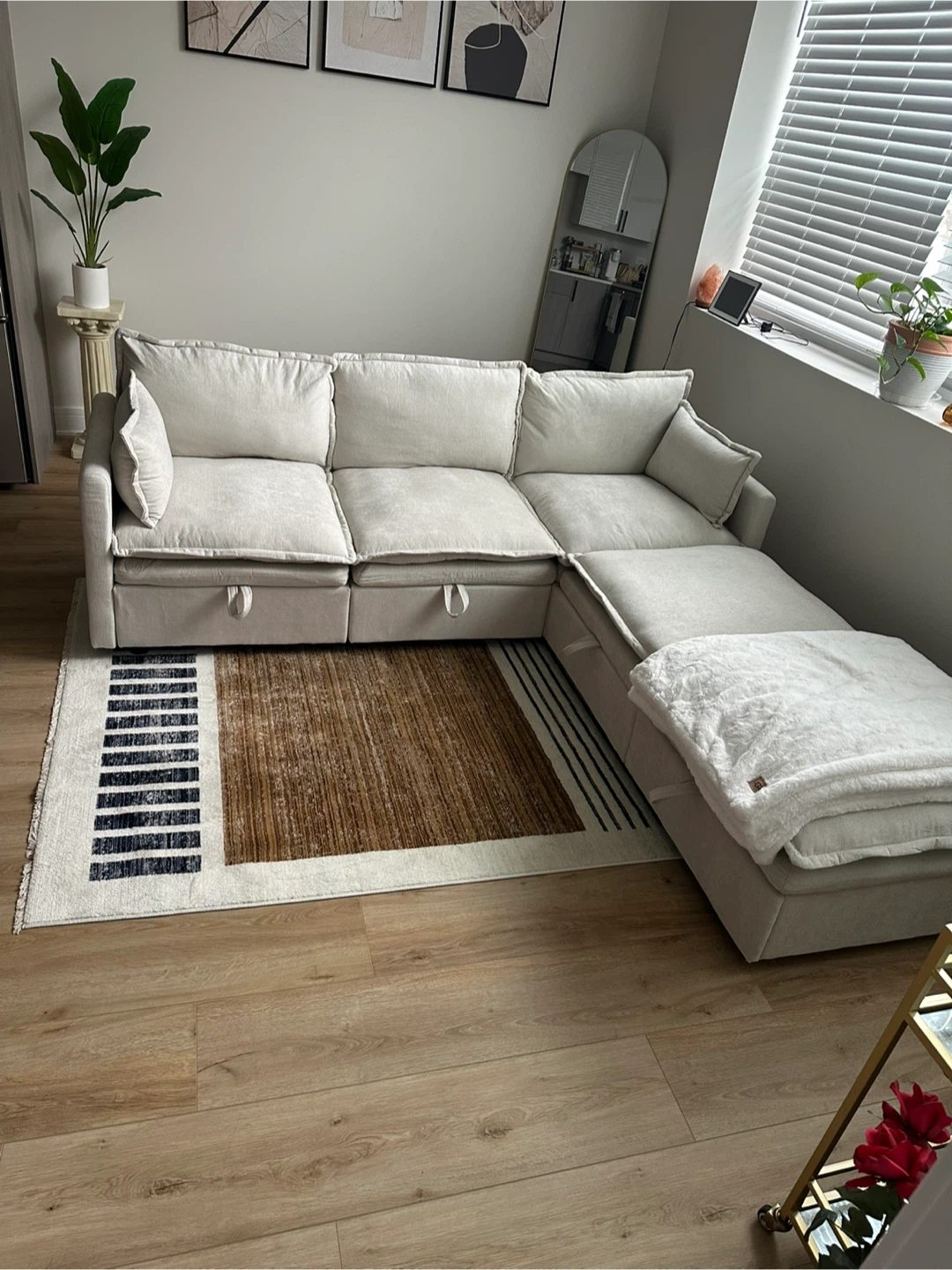 (NEED GONE ASAP) Latitude Run Modular Sofa w/ Ottoman
