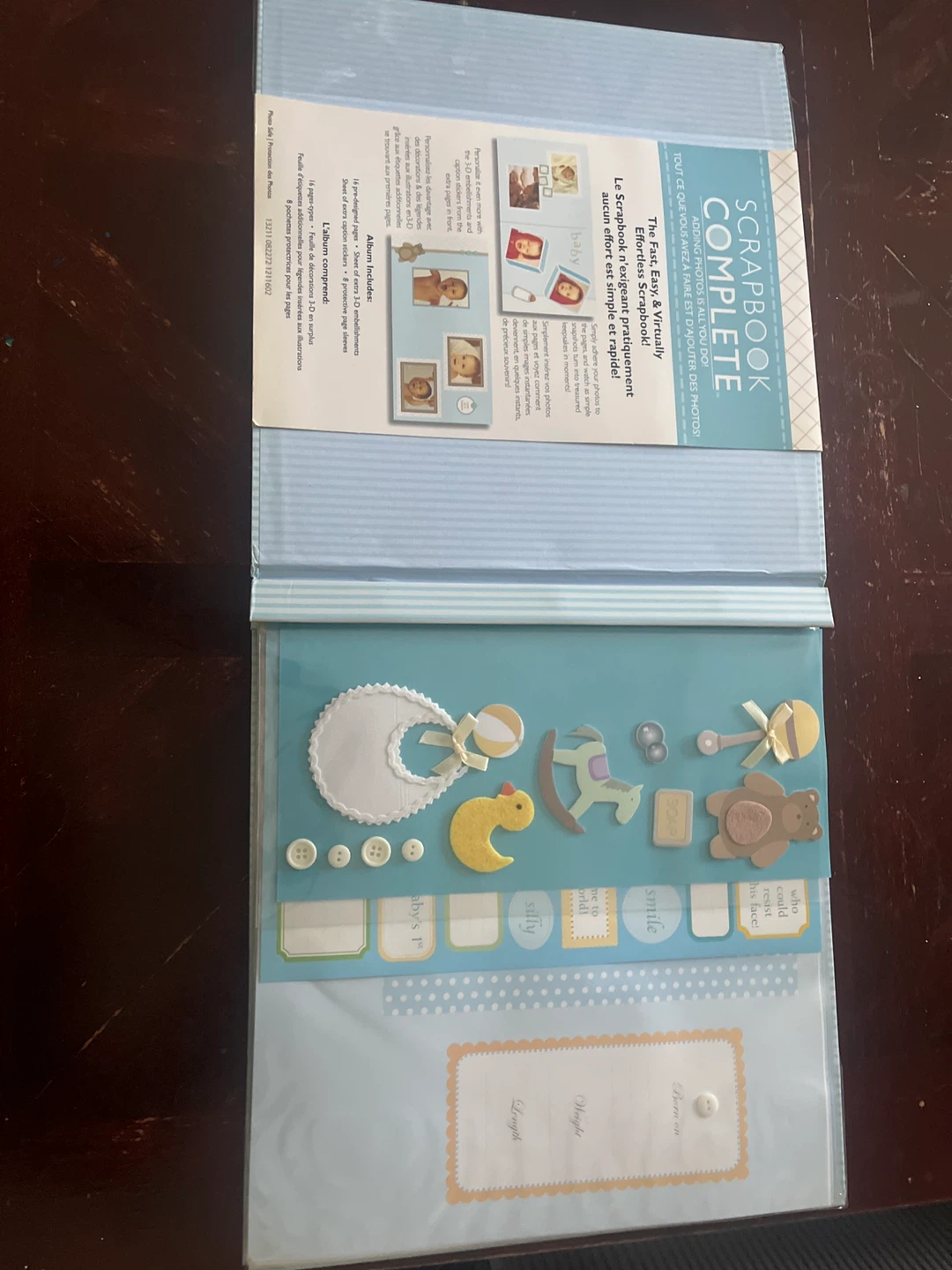 Scrapbook Complete Baby Boy Memory Album Kit - photo 2
