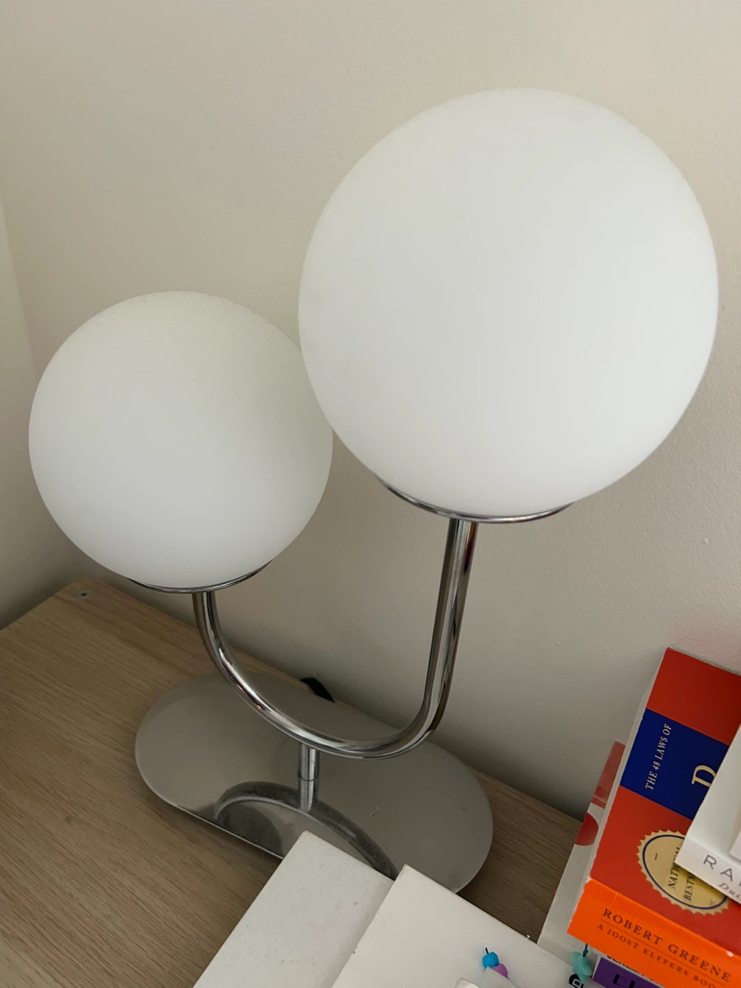 IKEA SIMRISHAMN Table Lamp - Chrome Plated/Opal Glass - photo 2