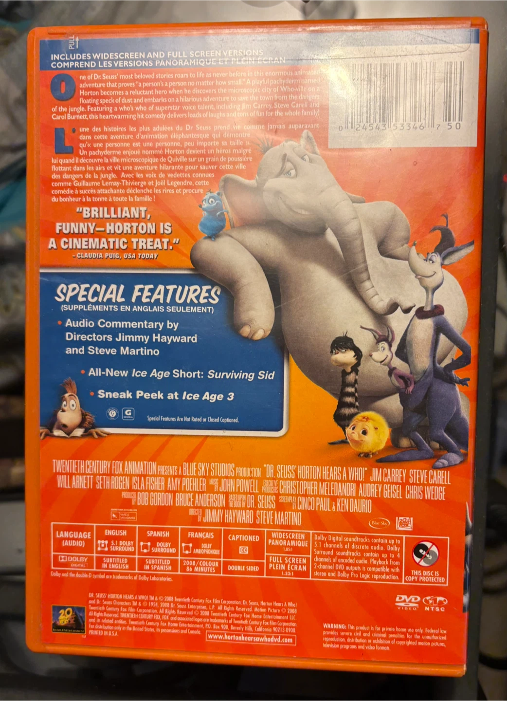 ✨✨Dr. Seuss' Horton Hears a Who! DVD - photo 2