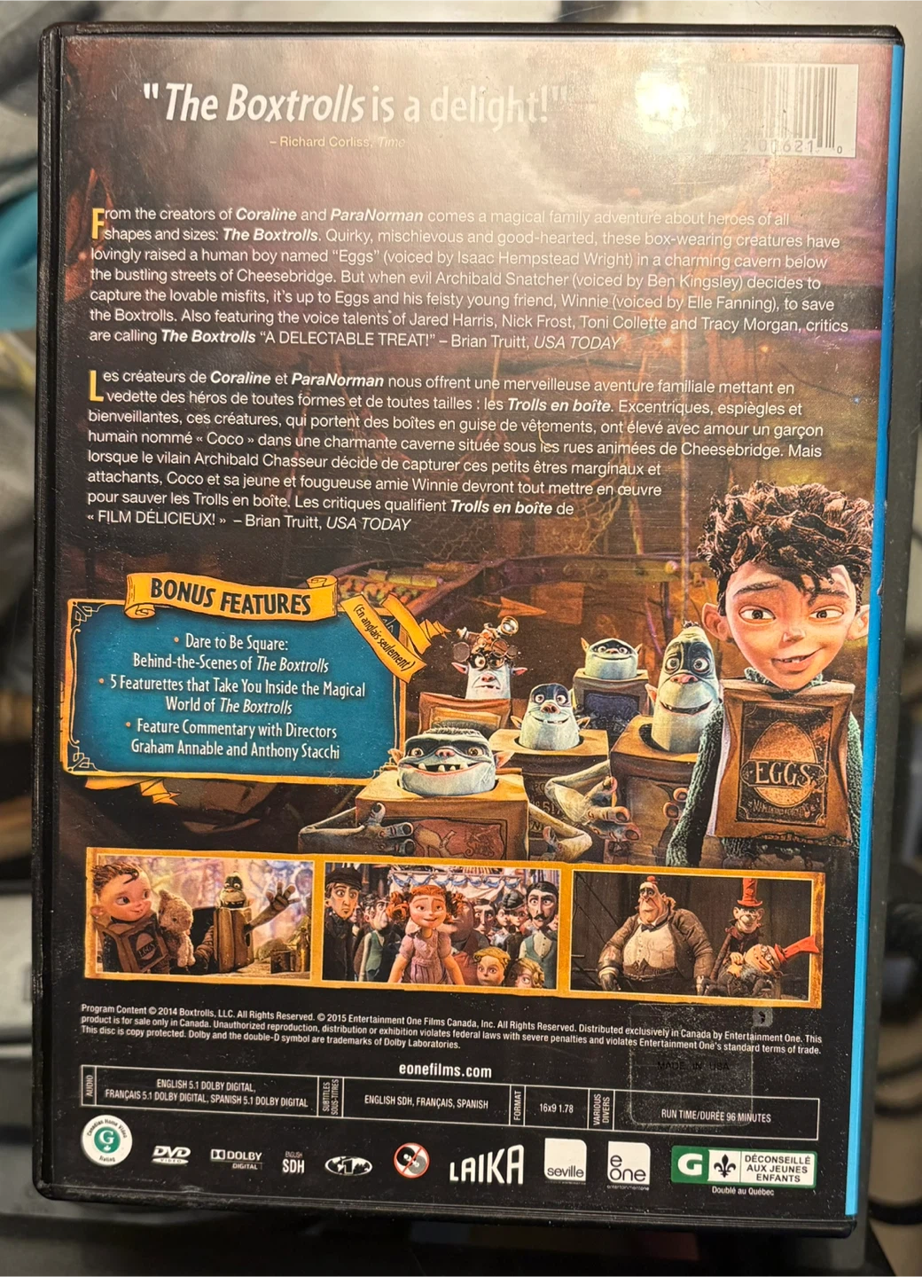 ✨✨The Boxtrolls DVD - photo 2