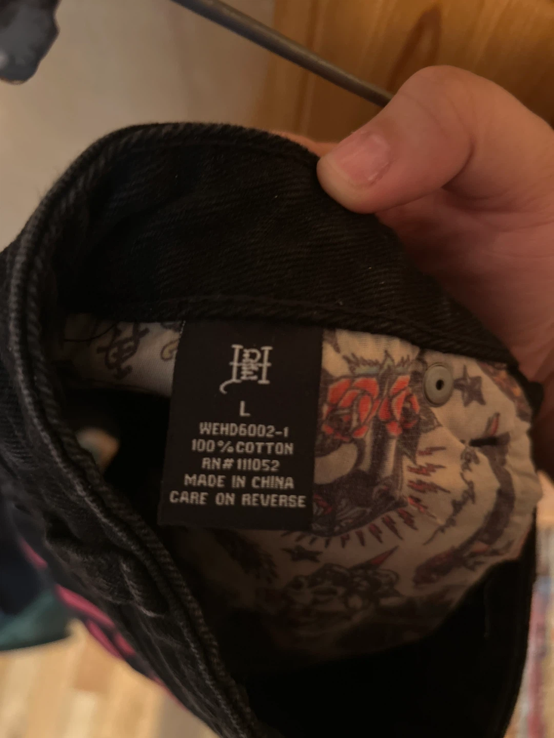 Ed Hardy Denim Mini Skirt with Tiger Graphic - photo 4