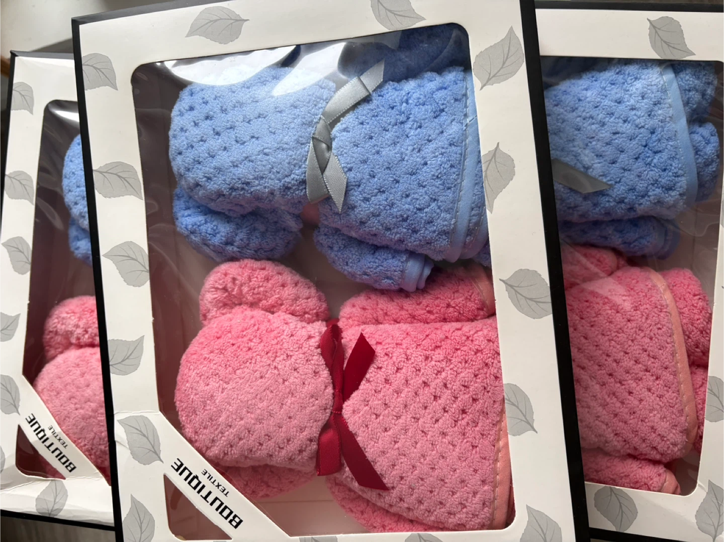 🥕Baby Bathrobe & Washcloth Set - Pink and Blue
